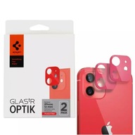 Tvrdené sklo SPIGEN CAMERA iPhone 12 mini ČERVENÝ