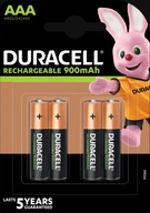 Nabíjateľné batérie Duracell TURBO AAA 900mAh x 4