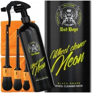 RR CUSTOMS RRC BAD BOYS WHEEL CLEANER GEL NEON 1L + 3x BRUSH