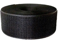 ŠIROKÝ VELCRO na šitie 10 cm / 25 m ČIERNA Hrubá časť Tvrdá - HÁČEK