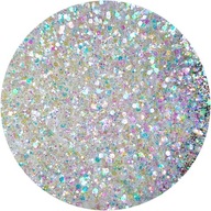 BIELY SYPANÝ HOLOGRAFICKÝ GLITTER MIX GLITTER 100 g