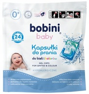 BOBINI Baby pracie kapsule White and Color 24 ks