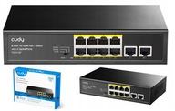 Switch 8x PoE pre PoE kamery 2x Ulonk 10/100Mbps CUDY FS1010P | PoE výkon 120W