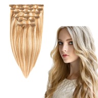 Predĺženie medový blond melír 30 cm 100 g #7/613 prirodzené ľudské vlasy