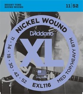 D'Addario EXL116 11-52 Struny pre elektrickú gitaru