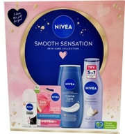 Sada kozmetiky Nivea Roll Balsam, sprchový gél, rúž 4v1