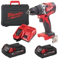 Príklepový skrutkovač 18V 60Nm 2x2Ah Milwaukee M18 CBLPD-202C Brushless