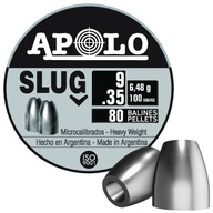 Apolo Slug pelety 9 mm 0,35 palca 6,48 g 100 gr 80 ks.