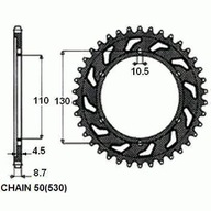 Yamaha YZF FZS Fazer Sunstar SUNR1-5474-45 ozubené koleso