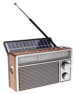 Retro rádio PRENOSNÝ SOLAR Bluetooth reproduktor TORCH USB MP3 TF 2093