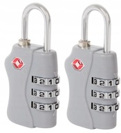 2X PADLOCK kufor visiace zámky PRE TSA KOMBINOVANÝ SYSTÉM ZÁMKU BEZPEČNOSTNÝ BATOH