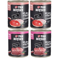 Mokré krmivo Pan Meat pre šteňatá MIX 4x800g