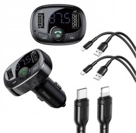 Baseus FM bluetooth MP3 vysielač 2xUSB 2x kábel