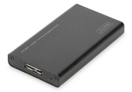 Externé USB 3.0 puzdro pre mSATA SSD M50 SATA III disk, 50x30x4mm, hliník