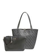 Dámska kabelka Guess 2v1 Alby Black-Grey Tote Bag Capacious