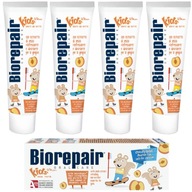 Zubná pasta pre deti Biorepair Kids Peach 0-6 rokov 50ml (4ks)