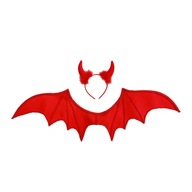 ČERTOVÝ SET DEVIL BAT WINGS ČERVENÝ