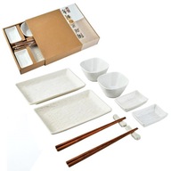 KERAMICKÝ SUSHI SET PRE 2 OSOBY 10 EL BÉŽ