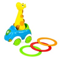 Žirafa zasiahla cieľ Smiley Play Car