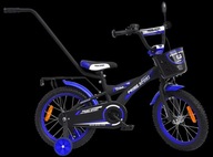 16 palcový PRIME BMX športový BLACK/Blue MAT bicykel