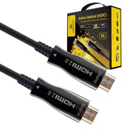 HDMI KÁBEL AOC optický 4K 60Hz PREMIUM UHD HDR prenosový kábel 10m