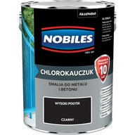 Nobiles Chlórkaučuk na kov, betón, Čierna 5L