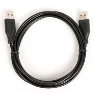 Kábel USB AM-AM 1,8 m čierny