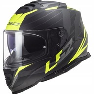 PRILBA LS2 FF800 STORM NERVE MATBLACK H-V YEL XXXL