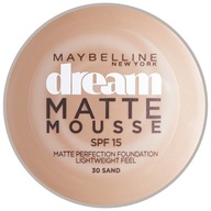 MAYBELLINE DREAM MAT MOUSE MATTIFYING CREAM FOUNDATION - 30 SAND - 18ml