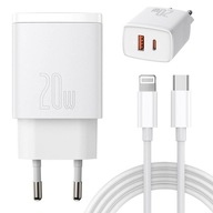 Rýchla nabíjačka pre iPhone USB-C 20W double Baseus dlhý kábel 200 cm