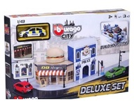 BBURAGO CITY DELUXE SET POLÍCIA 1:43