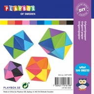 DIY Origami papier 10 farieb 15x15 cm 70g 500 ks