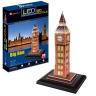 3D PUZZLE BIG BEN HODINY (SVETLO) [PUZZLE]