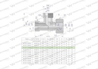 Asymetrické metrické hydraulické T-kus BBA M16x1,5 10L (XEVL) Waryńs