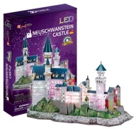 PUZZLE 3D LED NEUSCHWANSTEIN HRAD HRAD 128 ELEM.