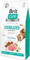 BRIT CARE CAT Bezobilný sterilizovaný urinárny 2 kg