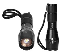 Virone Aluminium CREE LED baterka 10W 800lm Zoom + Lanyard Black Baterka