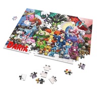 Puzzle + meno Pokemon Detective Pikachu A4 96 el