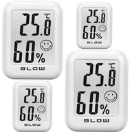 4x MINI TEPLOMER SET METEOSTANICA POČASIE HYGROMETER MAGNET NA BATÉRIU