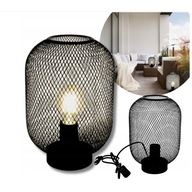 Čierna prelamovaná stolná lampa Loft style, E27