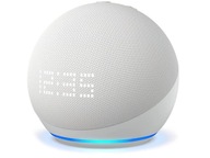 Amazon Echo Dot 5 s hodinami Glacier White