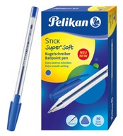 Guľôčkové pero Pelikan Stick Super Soft Blue 50 ks