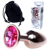 malá oceľová zástrčka ANAL PLUG CRYSTAL sex gadget