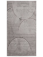 Koberec do obývačky Geometric Grey Soft Loft Glamour Runner 80x150cm