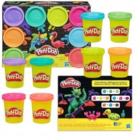 PLAY-DOH CASTRY SET NEON COLORS 8 trubic E5063