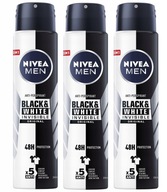 NIVEA MEN Antiperspirant B&W Original 3 x 250 ml