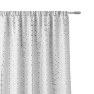 Hotový záves do obývačky Room99 Glammy 140X280 s páskou žabky, biela