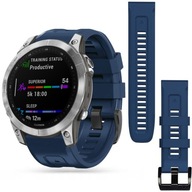 Námornícky modrý silikónový remienok pre Garmin Fenix ​​​​7