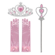 Rukavice CROWN Sceptre SET AURORA RAPUNZEL PLES KARNEVAL