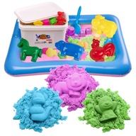 BibiMoon Kinetic Sand 3kg SADA KRABIČKY NA PIESOK FORMY